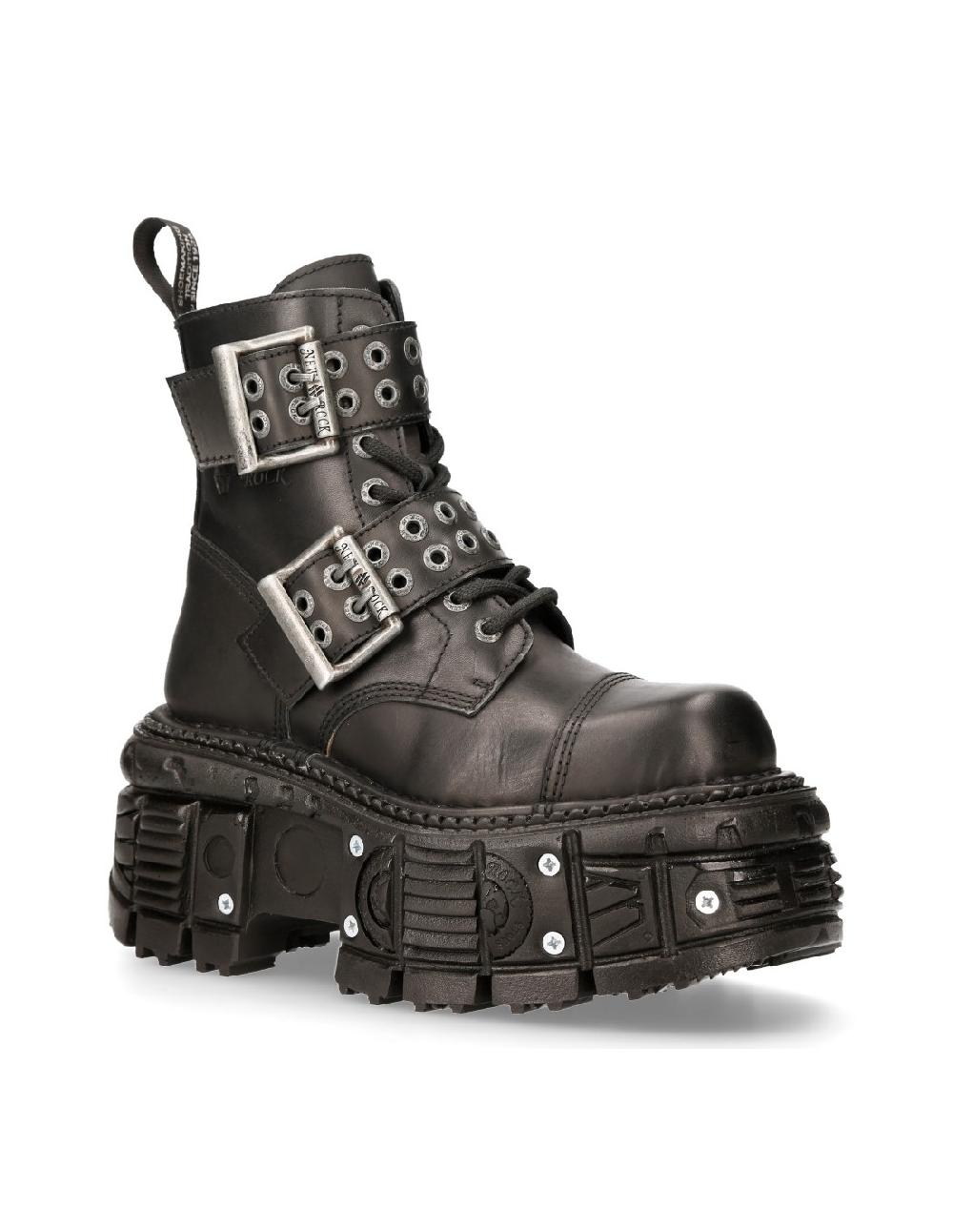 New Rock BOOT BLACK IMPERFECT M-MILI246-C1