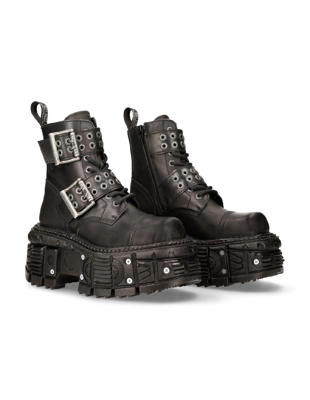 new rock BOOT BLACK IMPERFECT M-MILI246-C1