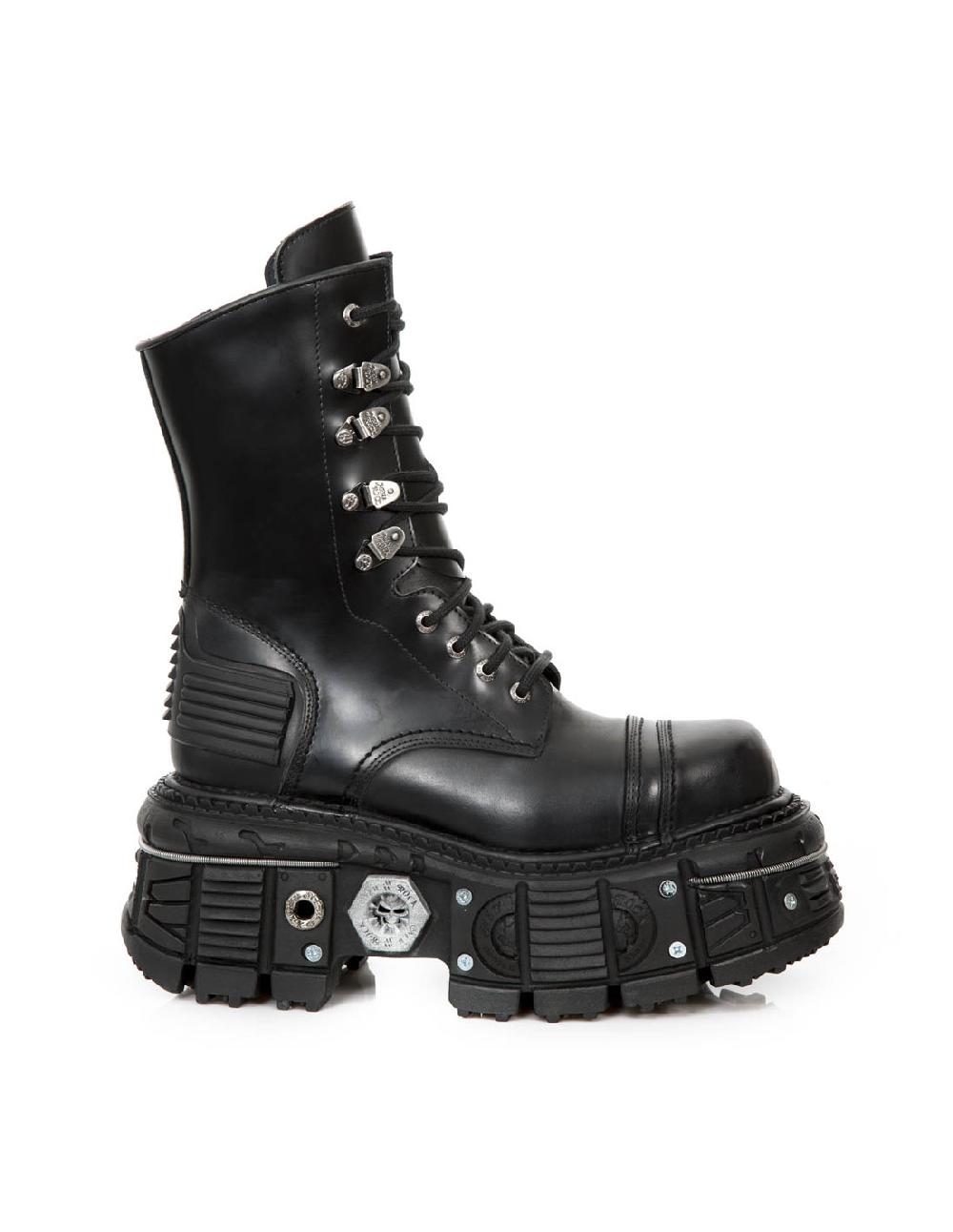 New Rock BOOT BLACK IMPERFECT M-TANK001-C2