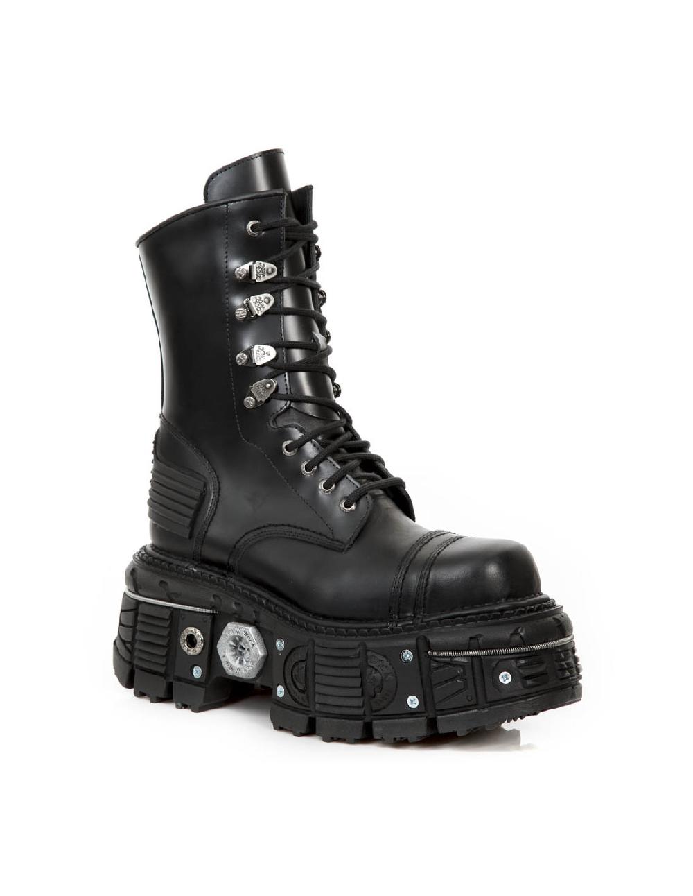New Rock BOOT BLACK IMPERFECT M-TANK001-C2