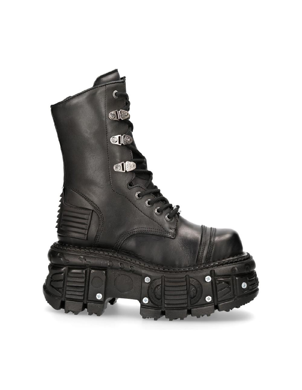 New Rock BOOT BLACK IMPERFECT M-TANK001-C8