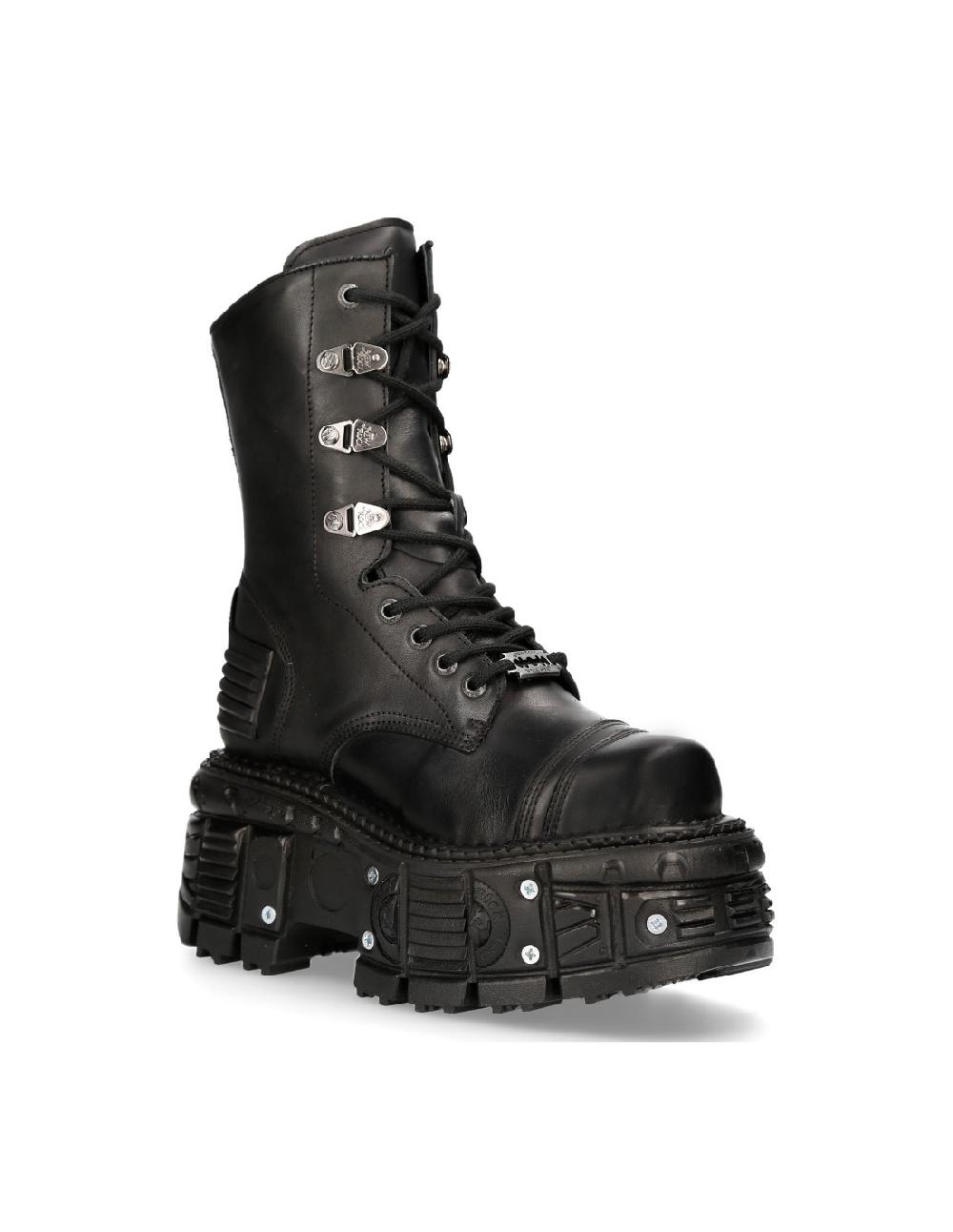 New Rock BOOT BLACK IMPERFECT M-TANK001-C8