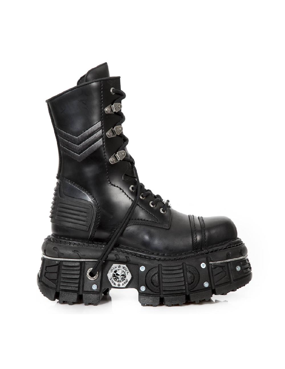 New Rock BOOT BLACK IMPERFECT M-TANK009-C1