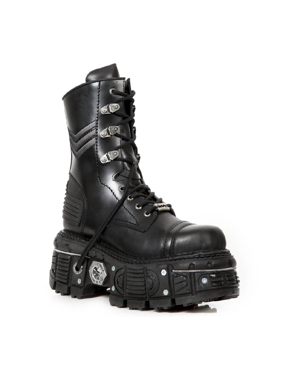 New Rock BOOT BLACK IMPERFECT M-TANK009-C1