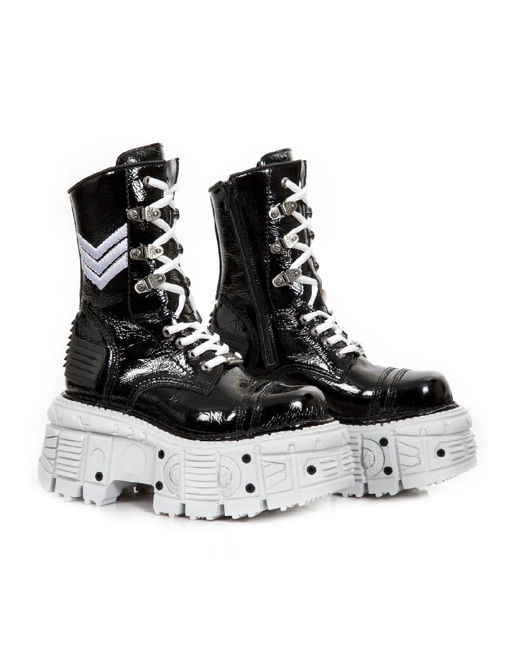 new rock BOOT BLACK IMPERFECT M-TANK009-C4