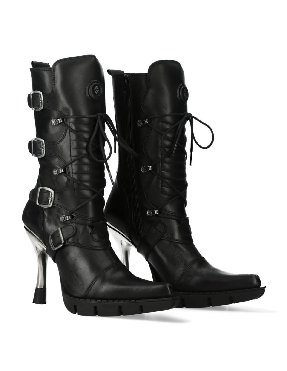 new rock BOOT BLACK NEW M-9373-S13