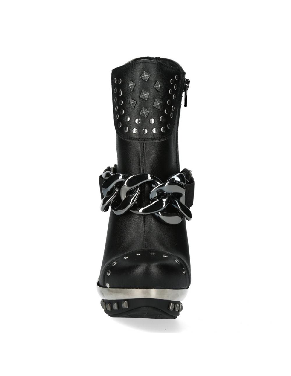 New Rock BOOT BLACK PLATF.ACERO M-PUNK003CAD-V1