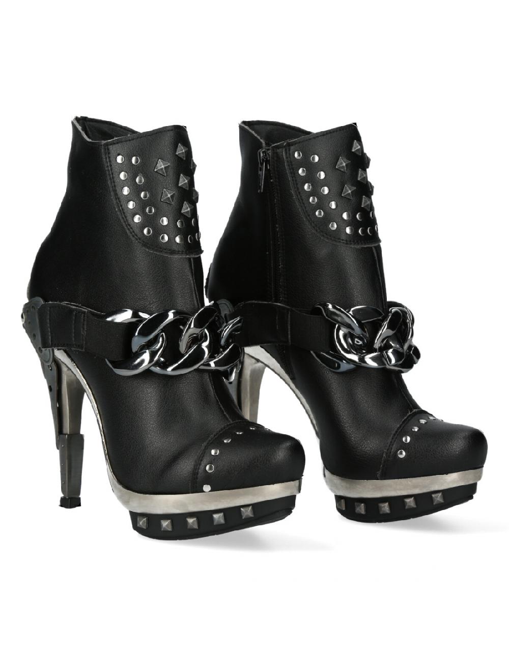 new rock BOOT BLACK PLATF.ACERO M-PUNK003CAD-V1