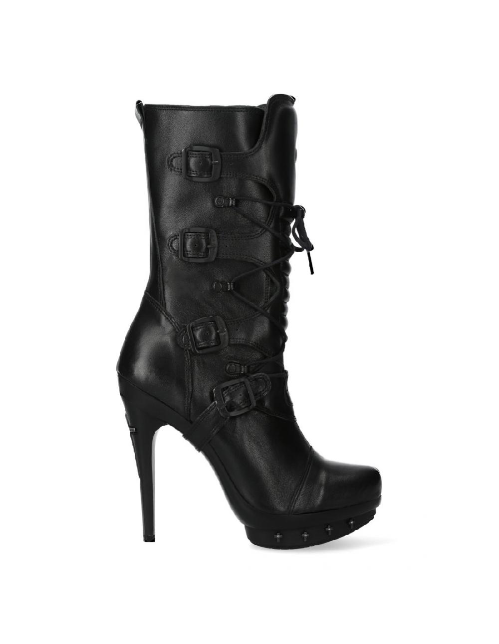 new rock BOOT BLACK PLATF. M-9373-C37
