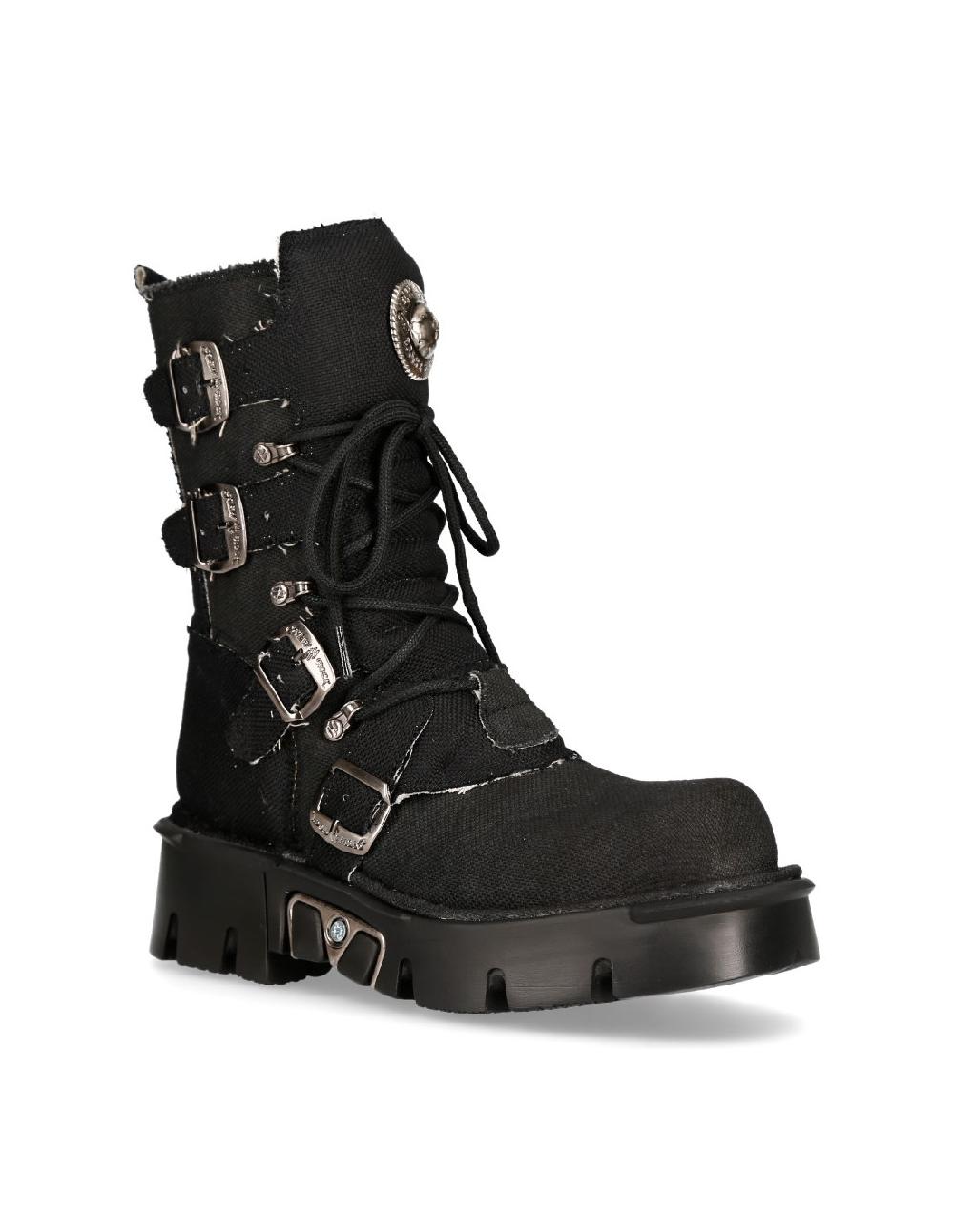 New Rock BOOT BLACK REACTOR M-1473-RC1