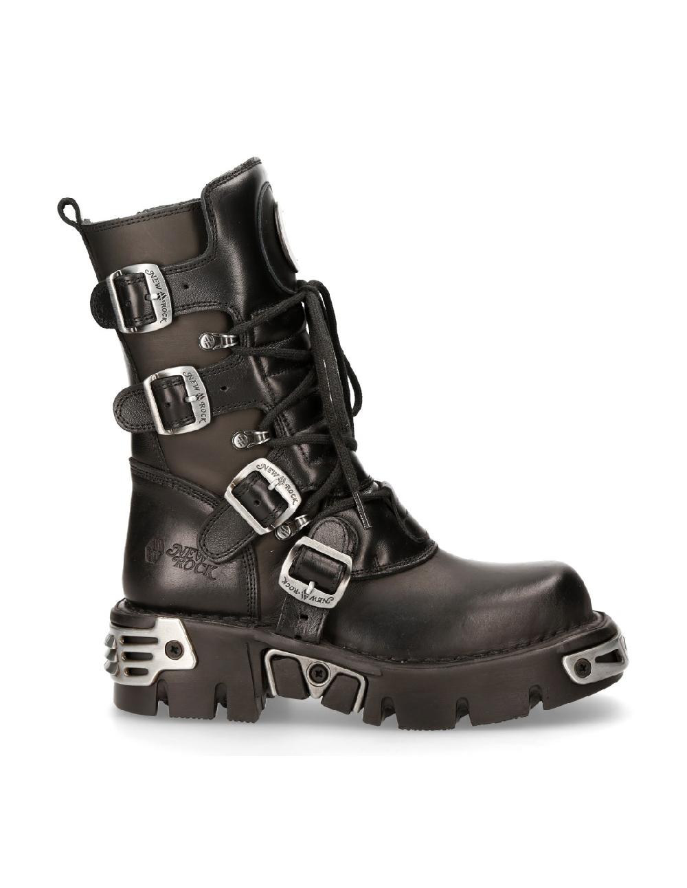 New Rock BOOT BLACK REACTOR M-373LUNA-S1