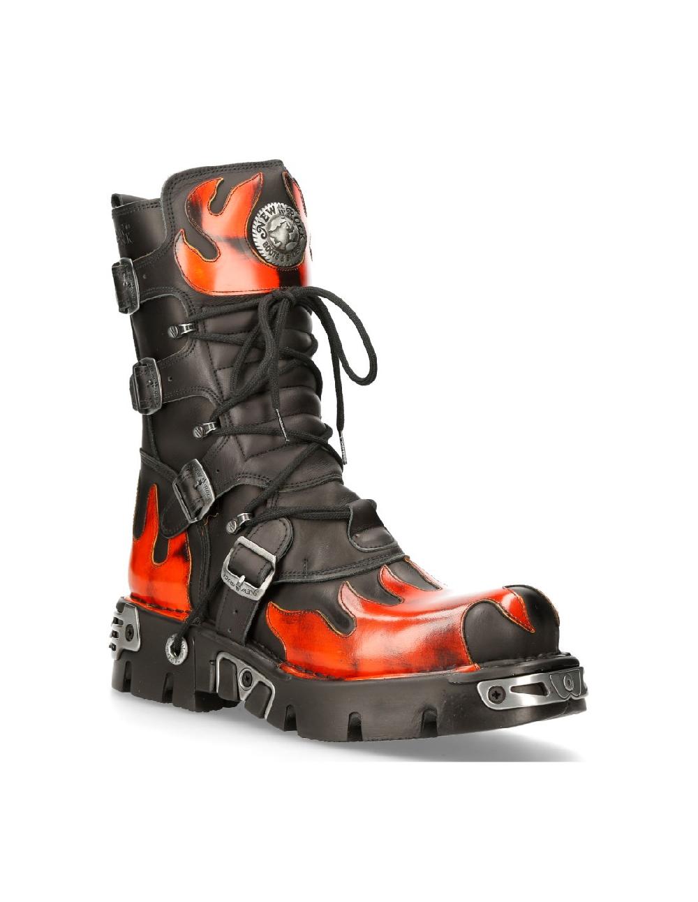 New Rock BOOT BLACK REACTOR M-591-S16