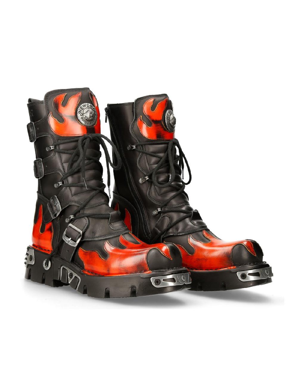 new rock BOOT BLACK REACTOR M-591-S16
