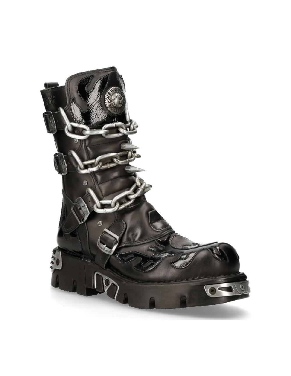 New Rock BOOT BLACK REACTOR M-727-S5