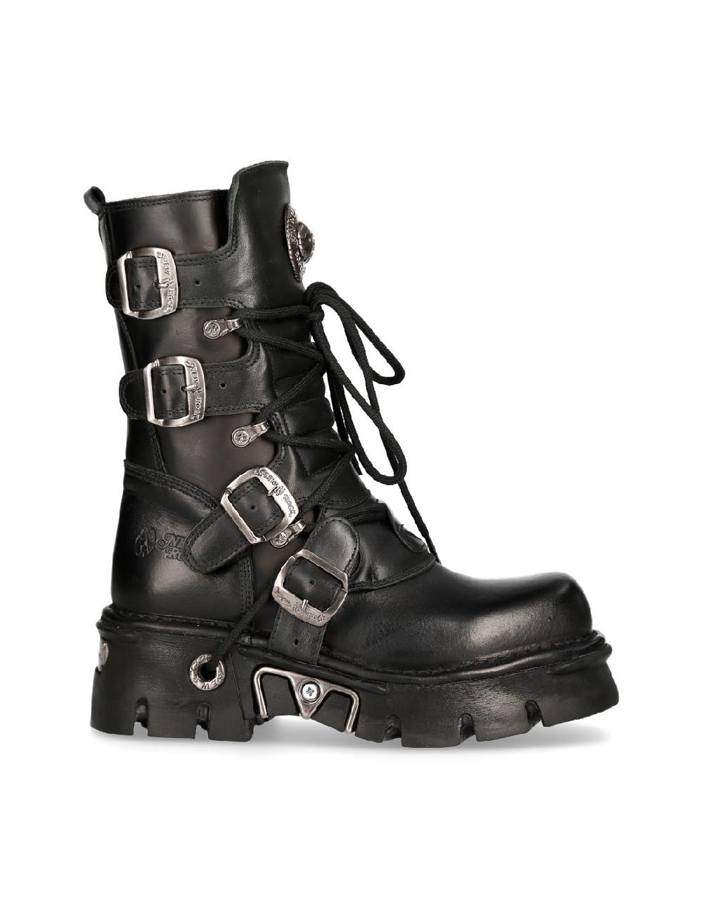 New Rock BOOT BLACK REACTOR WITH LACES M-373-S29