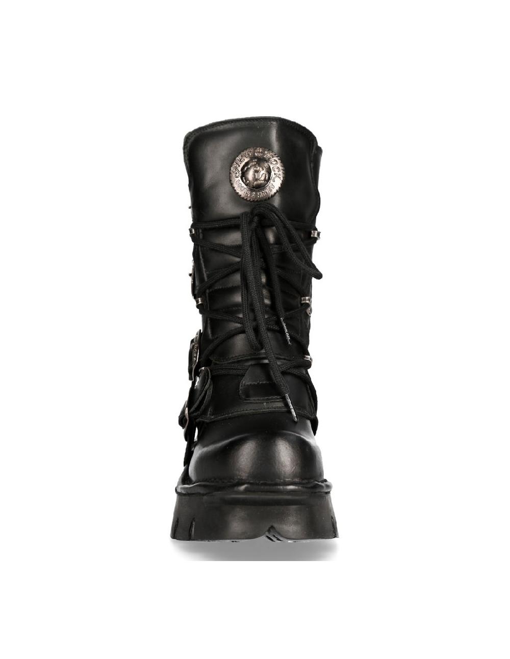 New Rock BOOT BLACK REACTOR WITH LACES M-373-S29