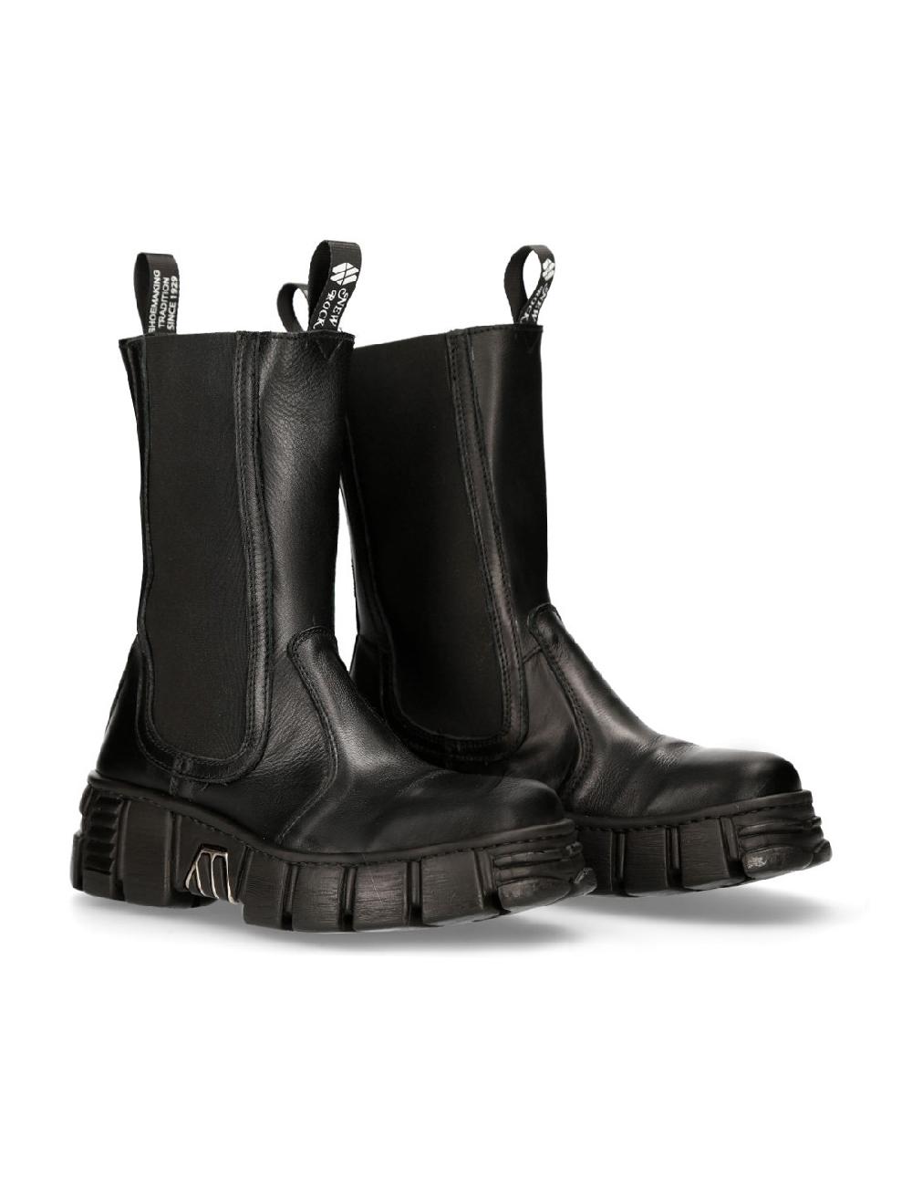 new rock BOOT BLACK TOWER M-WALL033-C1