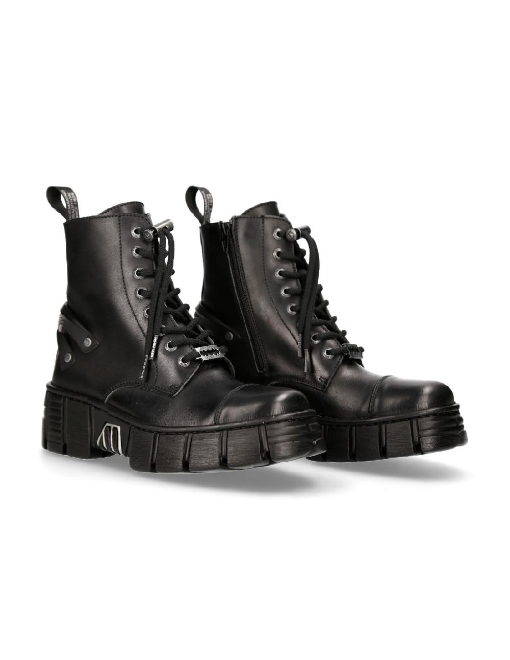 new rock BOOT BLACK TOWER M-WALL048-C1