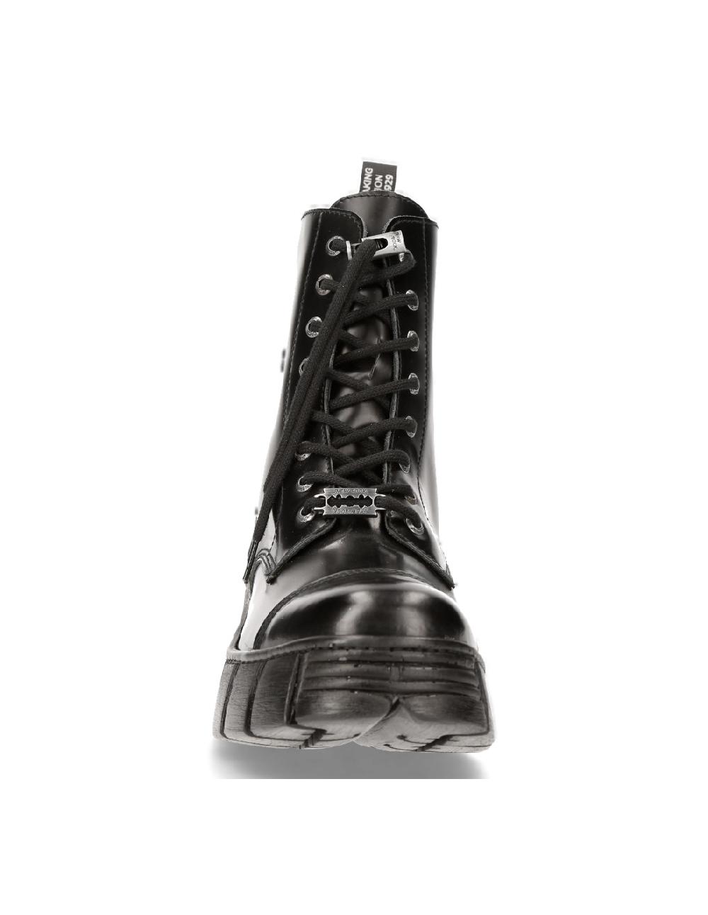 New Rock BOOT BLACK TOWER WITH LACES M-WALL126N-C1