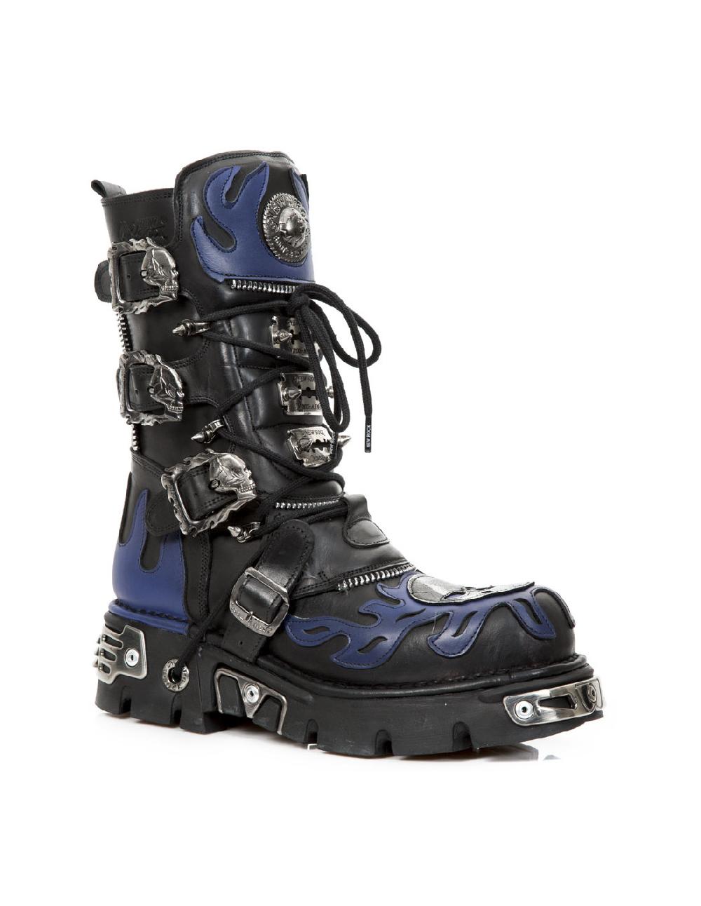 new rock BOOT METALLIC M-1007-C2