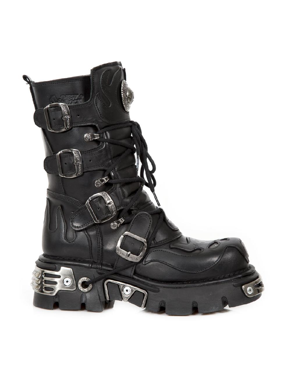 new rock BOOT METALLIC M-107-C7