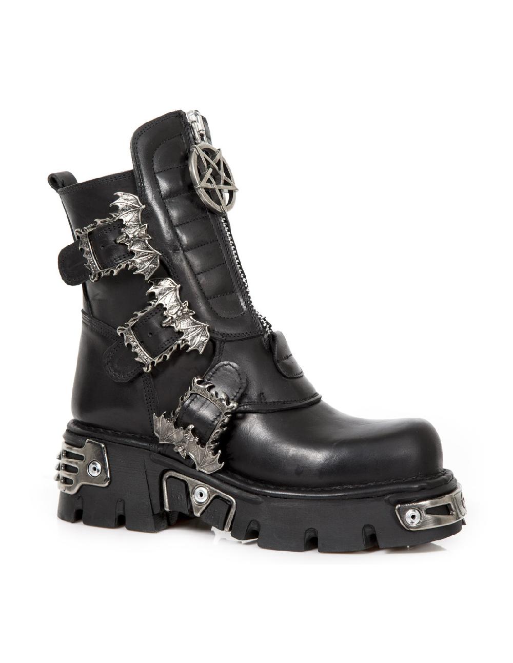 new rock BOOT METALLIC M-1486-C1