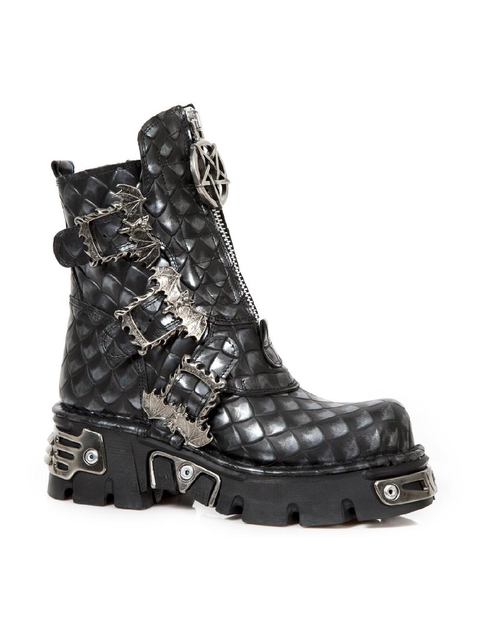 new rock BOOT METALLIC M-1486-C8