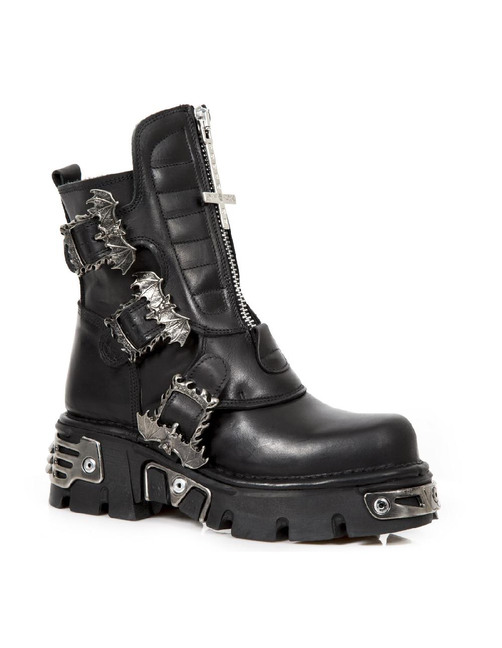 new rock BOOT METALLIC M-1487-C2