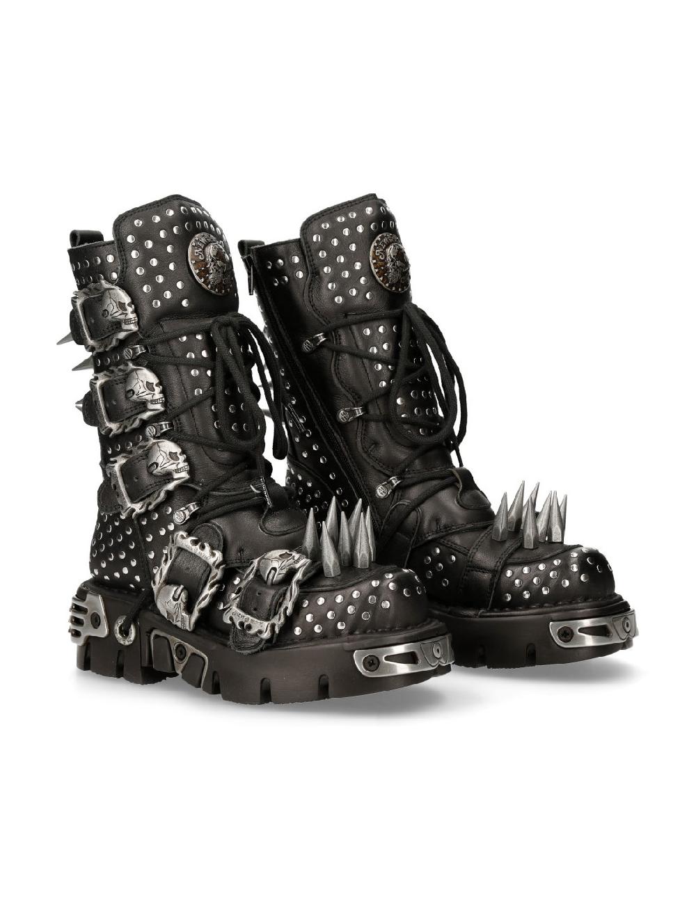 new rock BOOT METALLIC M-1535-S1