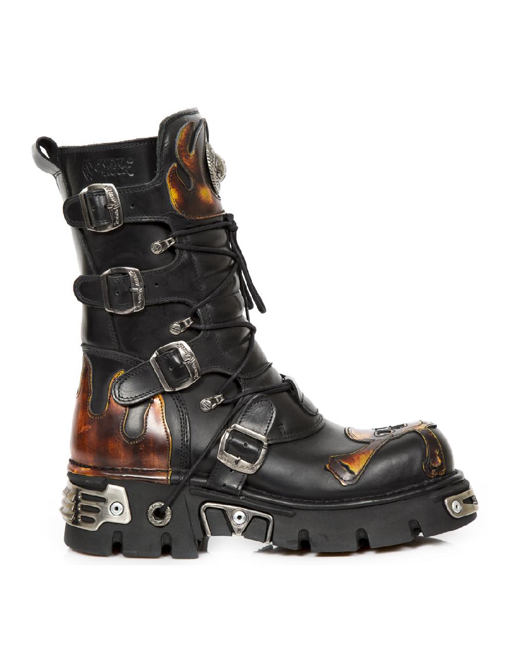 new rock BOOT METALLIC M-156-C3