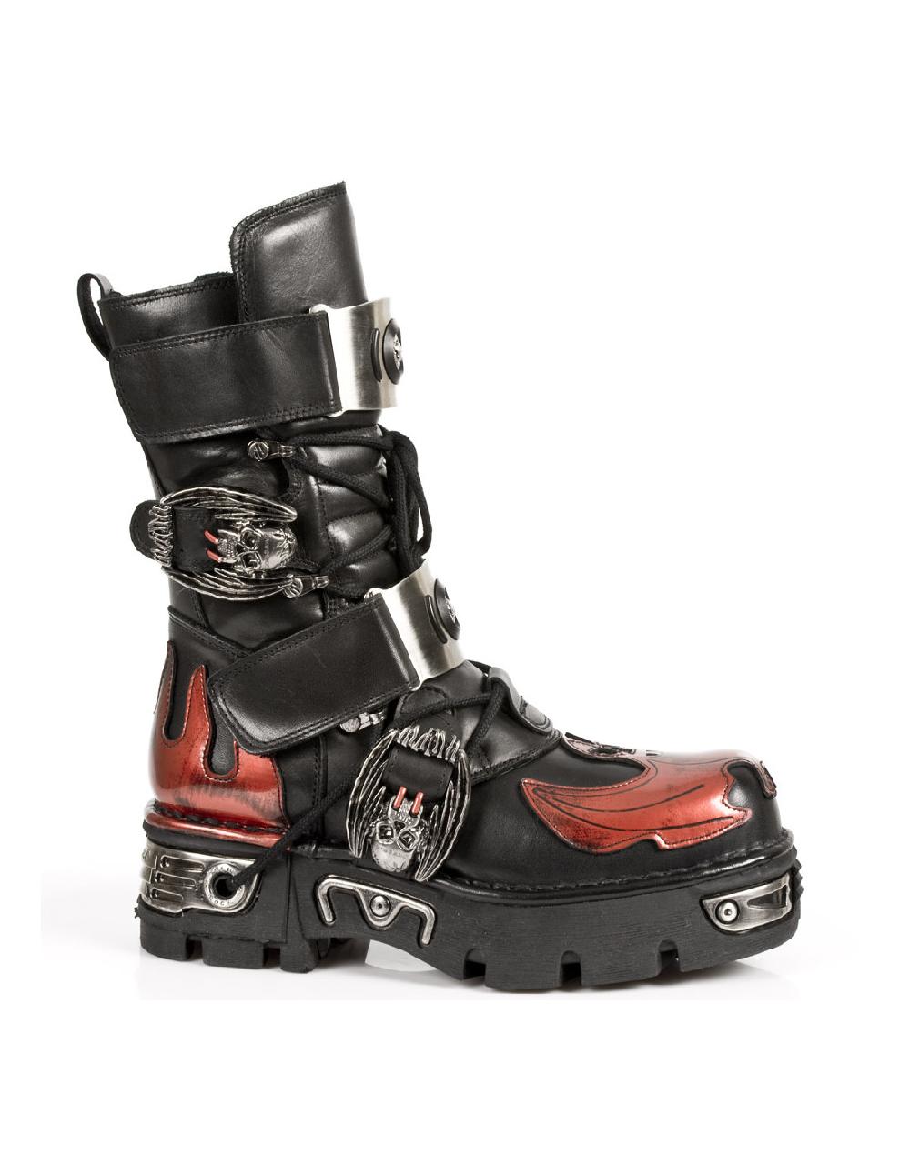new rock BOOT METALLIC M-195-S1
