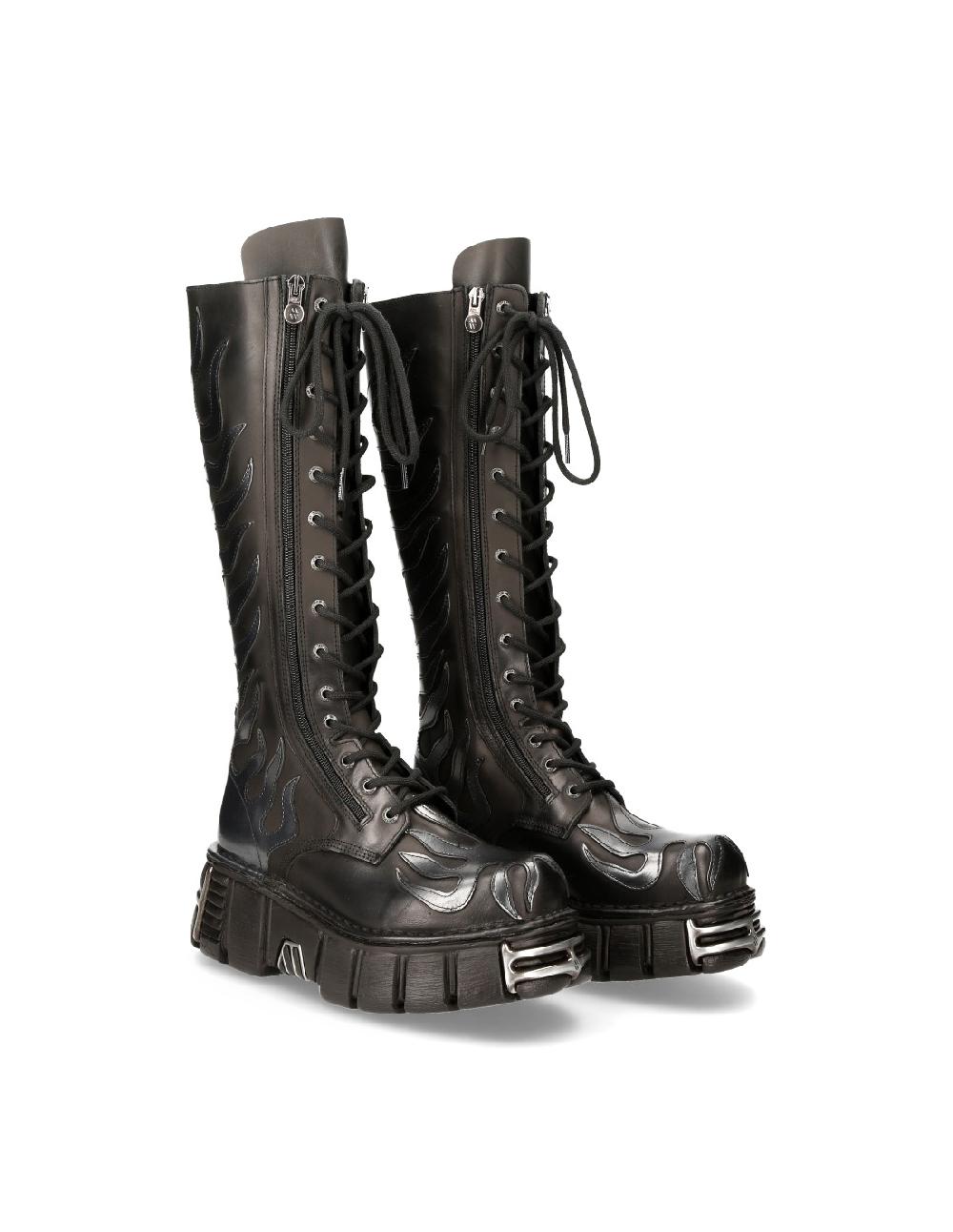 new rock BOOT METALLIC M-350-C1