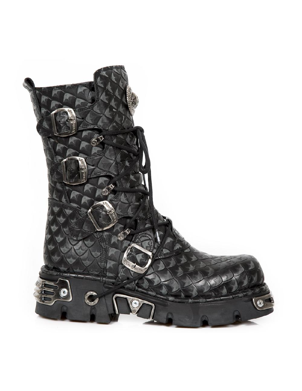 new rock BOOT METALLIC M-373-C402