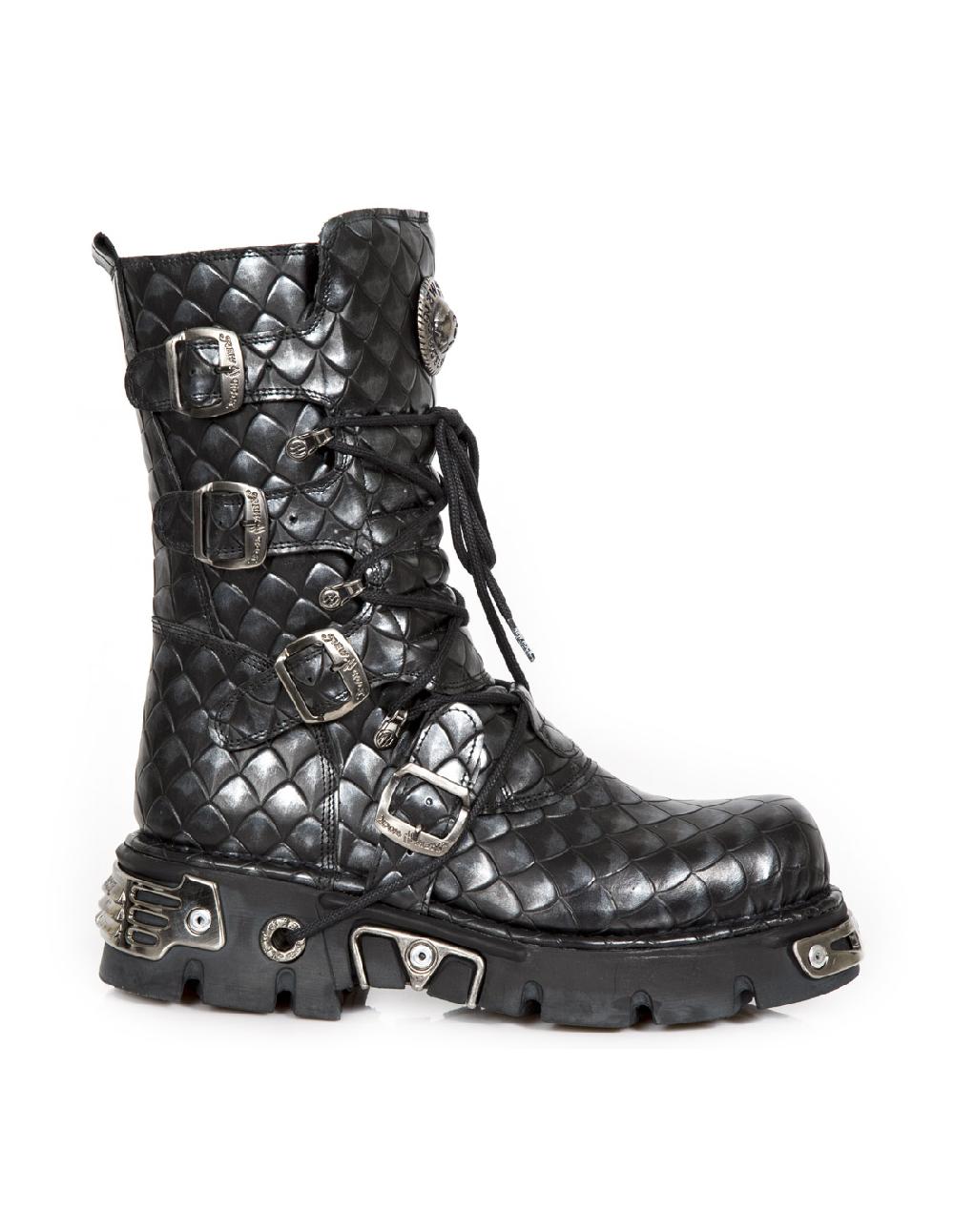 new rock BOOT METALLIC M-373-C403