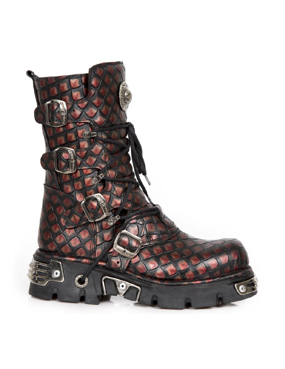 new rock BOOT METALLIC M-373-C405