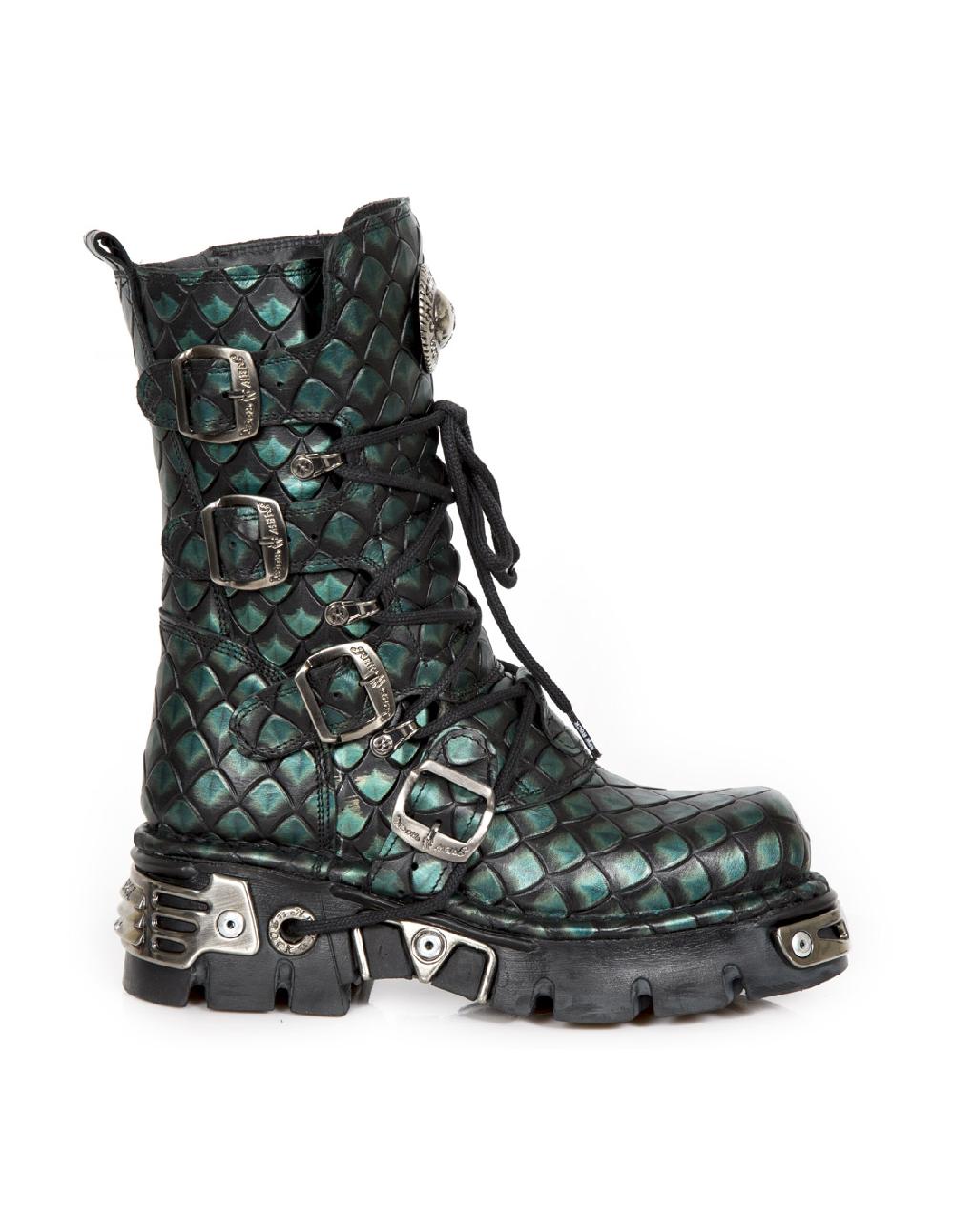 new rock BOOT METALLIC M-373-C406