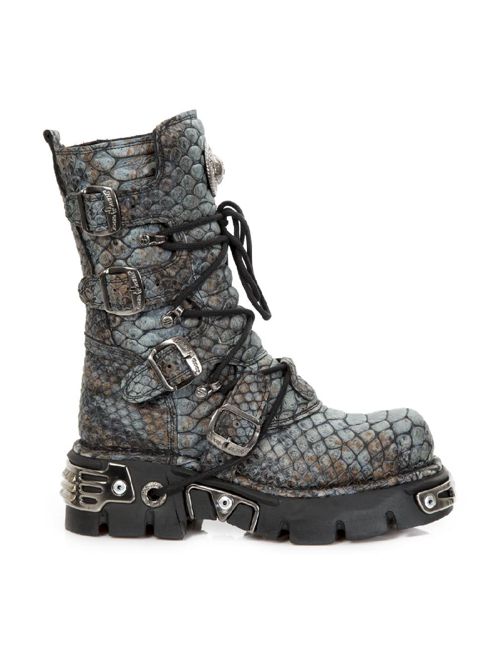 new rock BOOT METALLIC M-373-C408