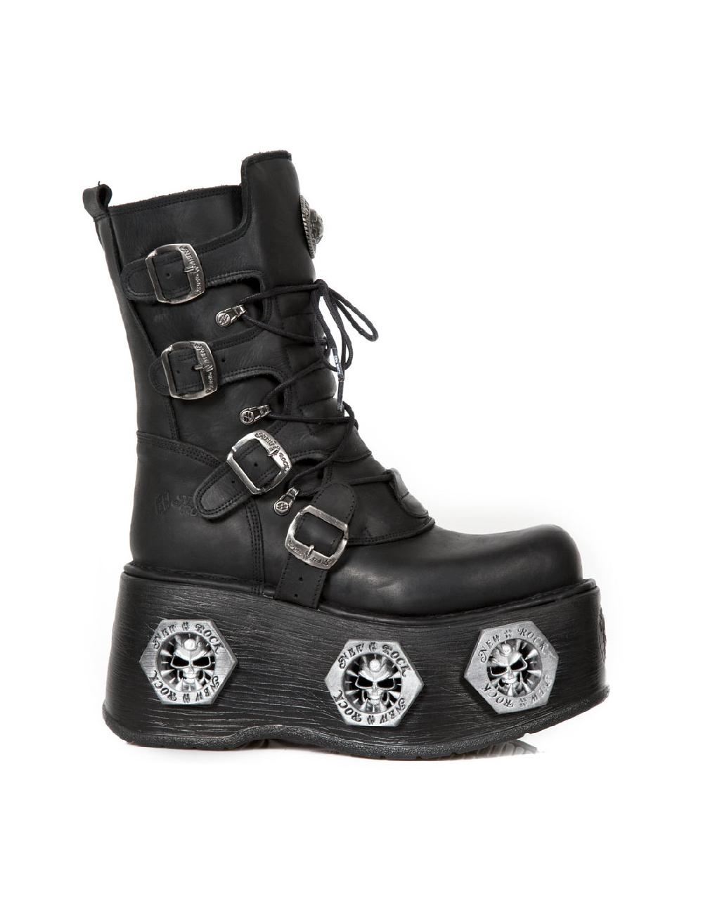 new rock BOOT METALLIC M-373-C84