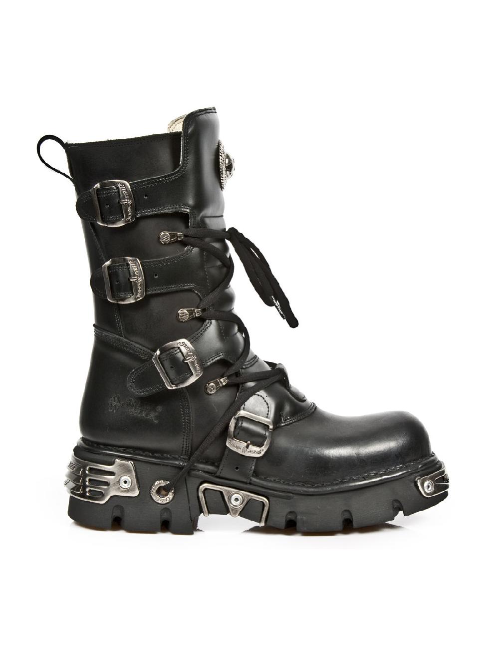 new rock BOOT METALLIC M-373B-C1