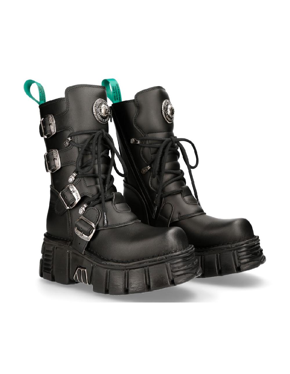 new rock BOOT METALLIC M-373T-V82
