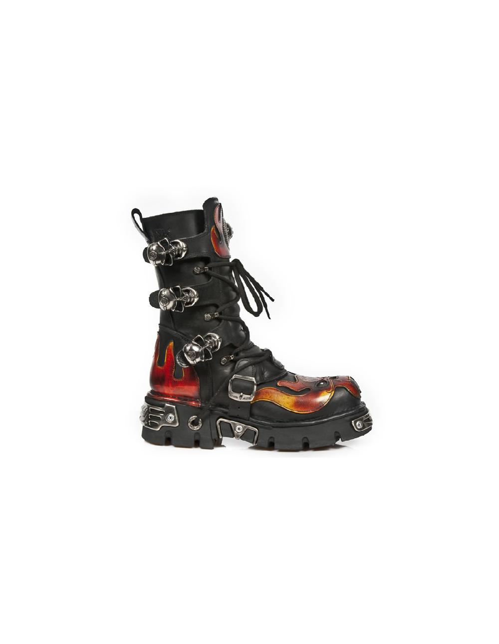 new rock BOOT METALLIC M-378-C1