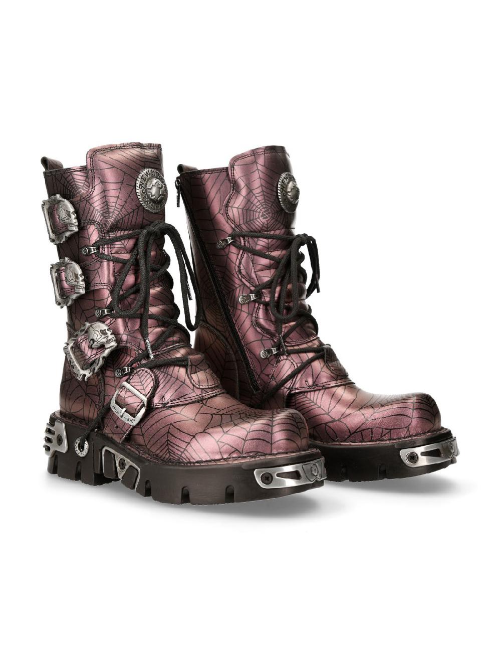 new rock BOOT METALLIC M-391-C12