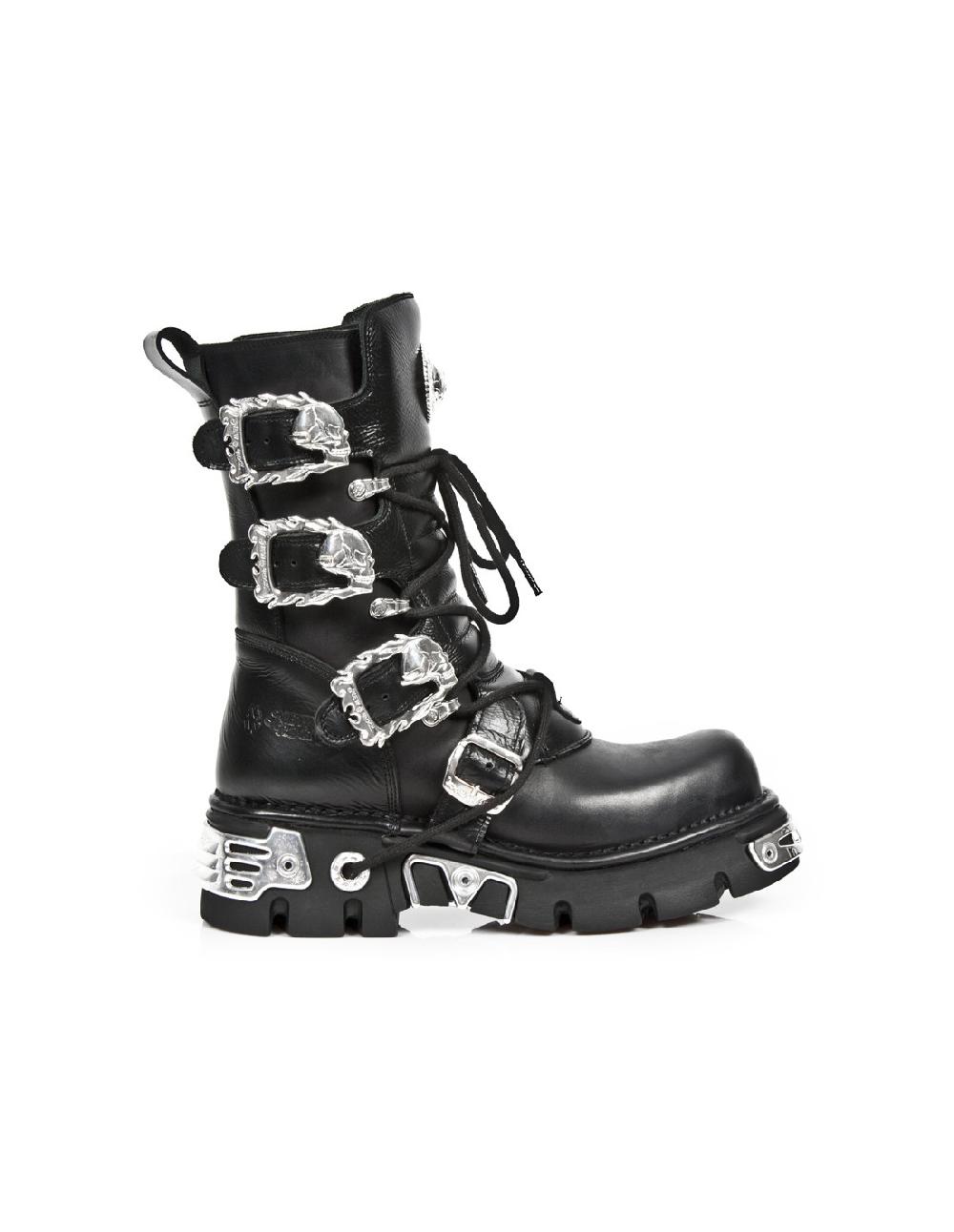 New Rock BOOT METALLIC M-391SILVER-C1