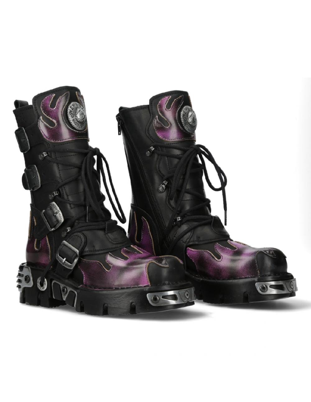 new rock BOOT METALLIC M-591-C41