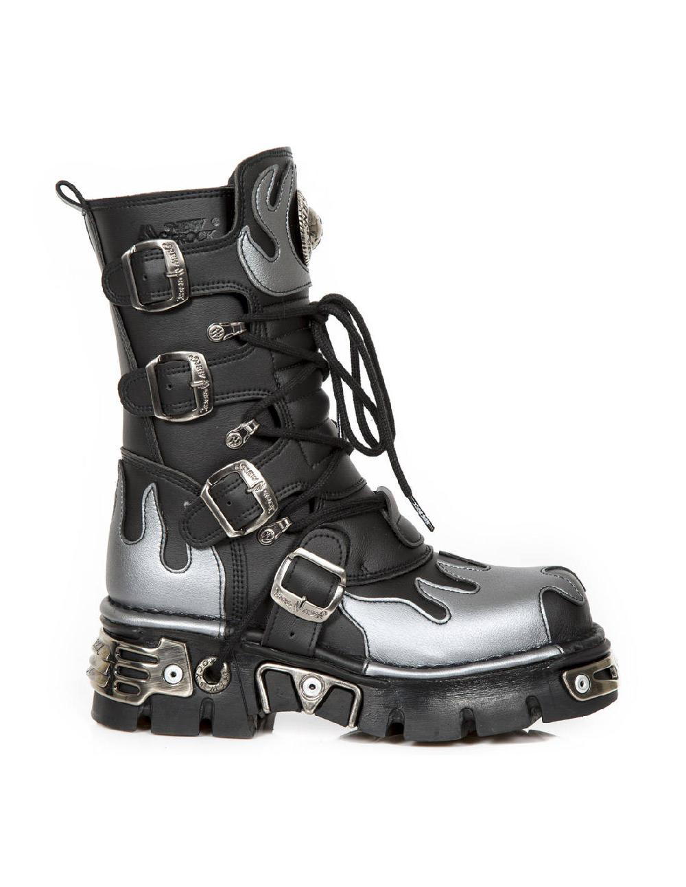 new rock BOOT METALLIC M-591-C42