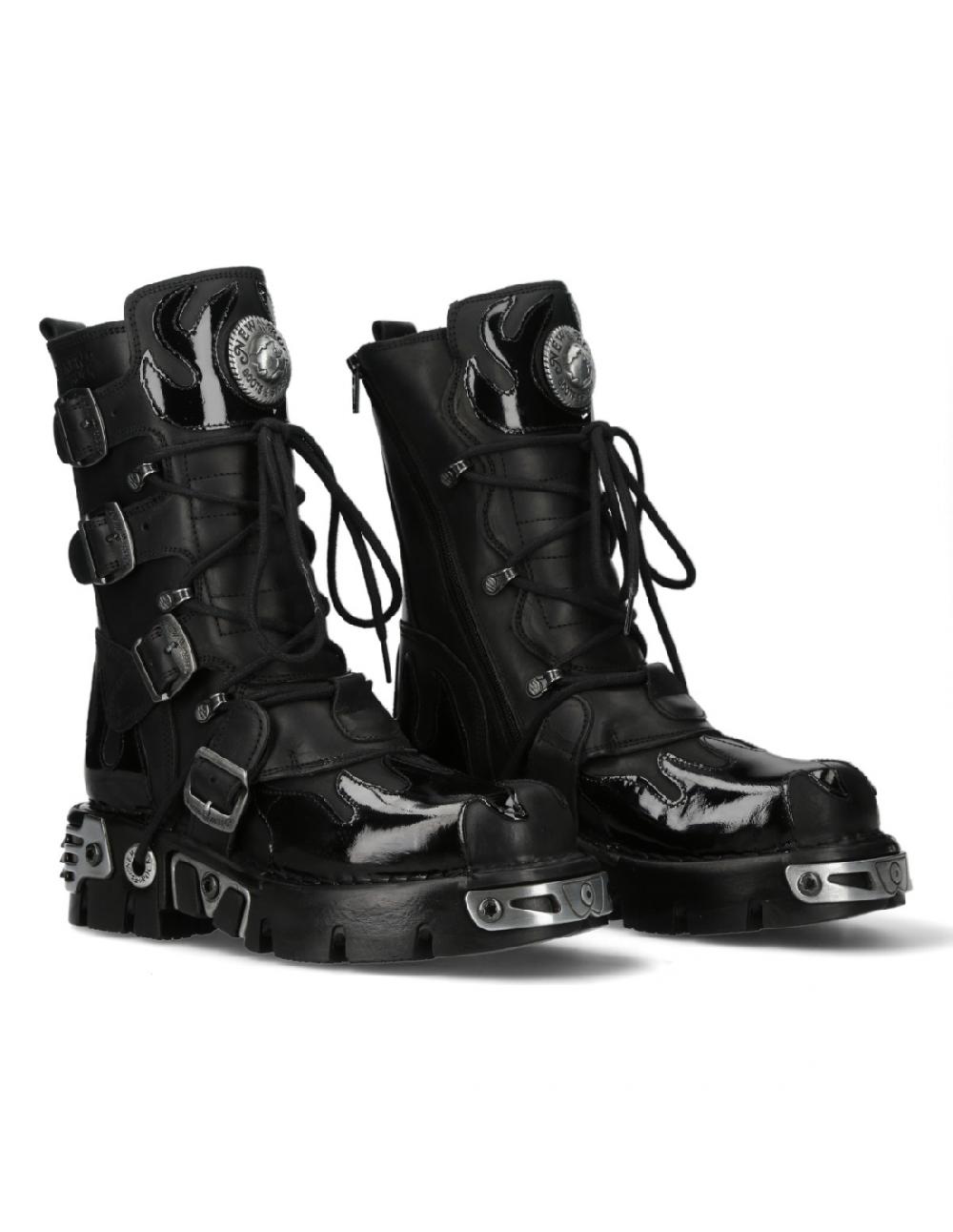 new rock BOOT METALLIC M-591-S4
