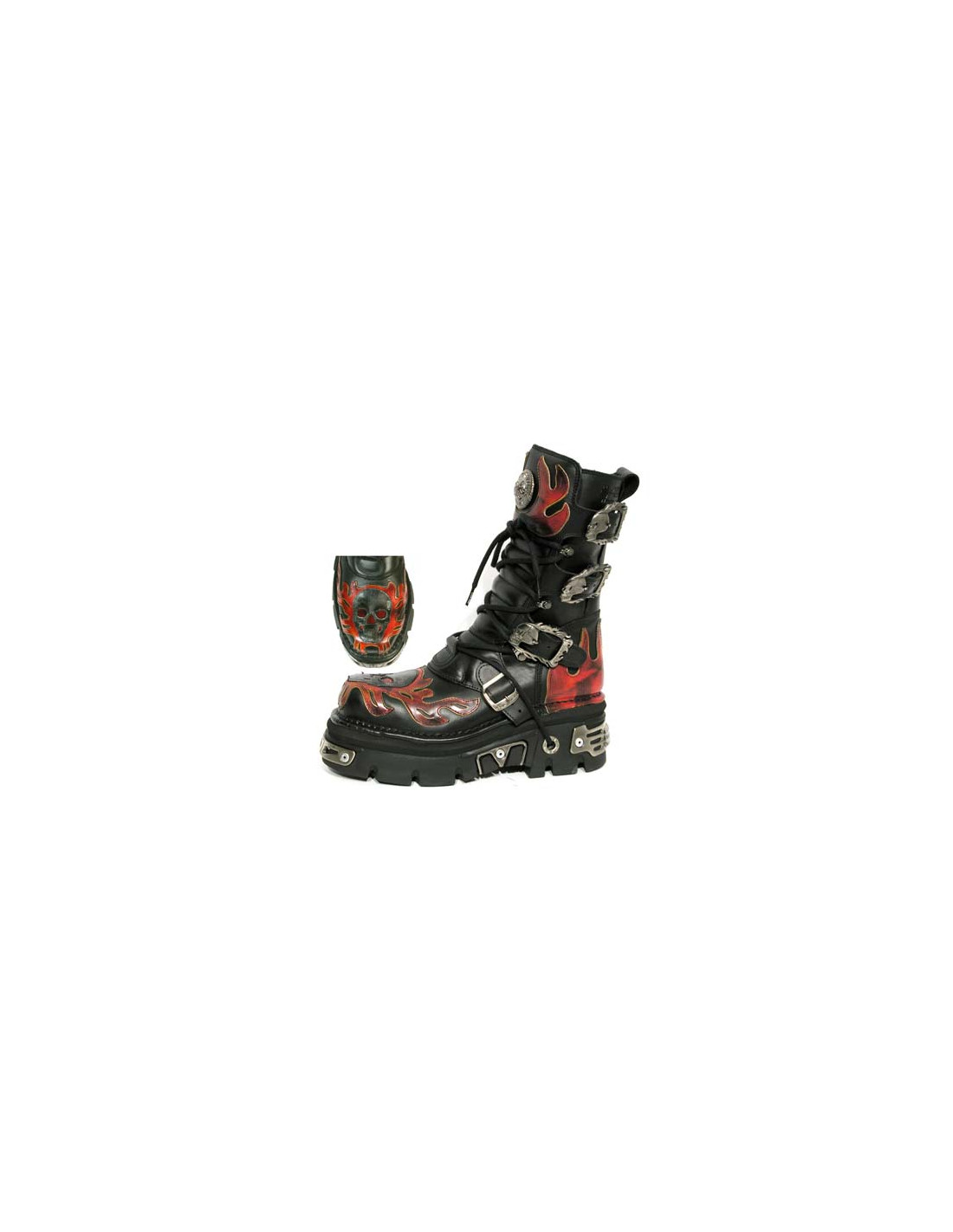 new rock BOOT METALLIC M-712-C1