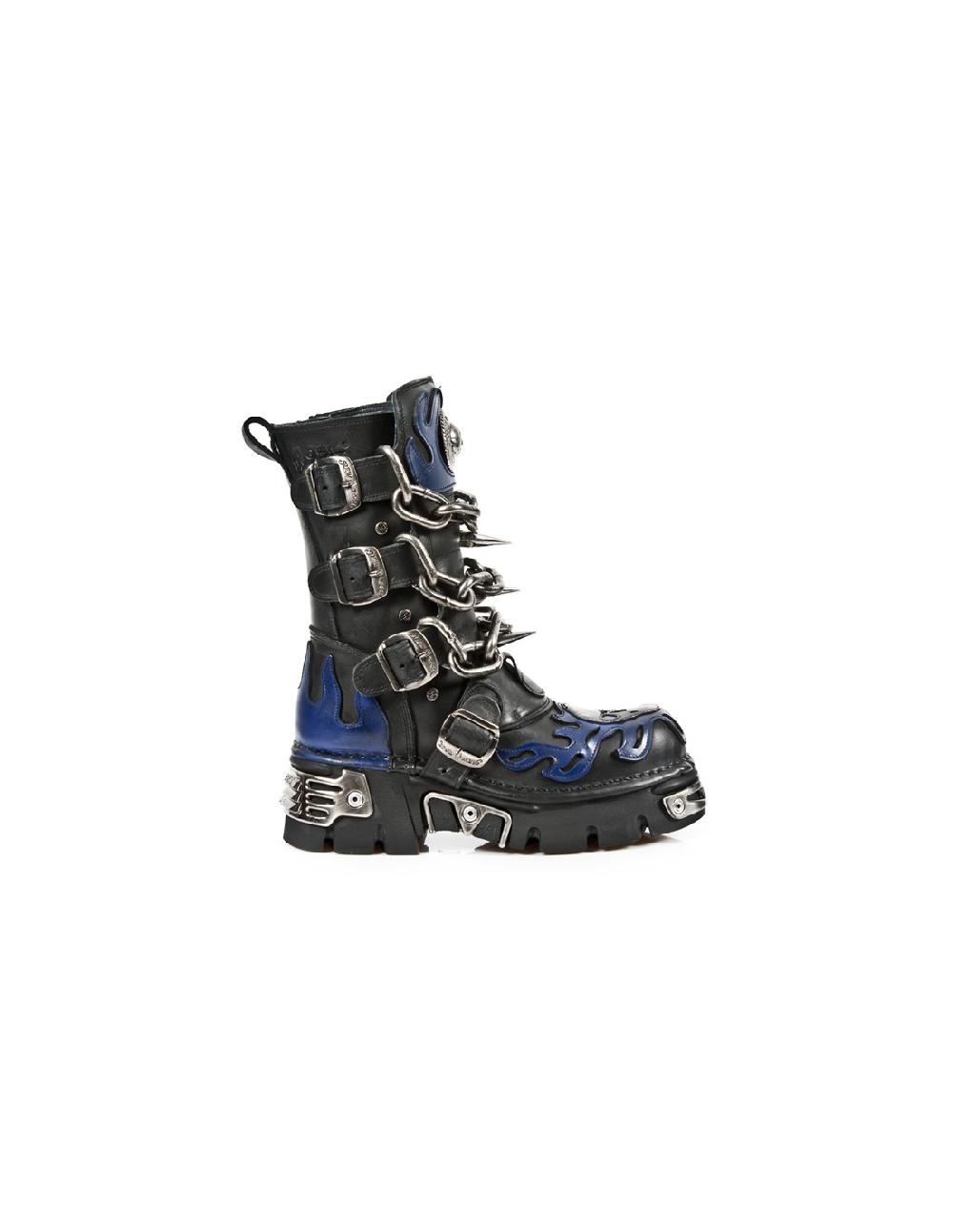 new rock BOOT METALLIC M-727-C1
