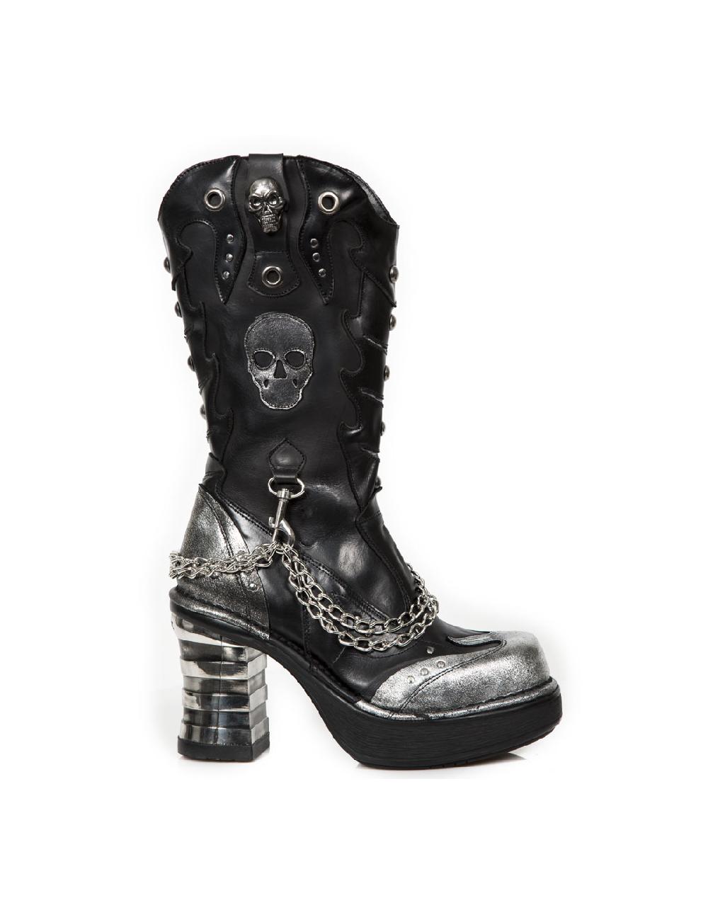 new rock BOOT METALLIC M-8304-C3