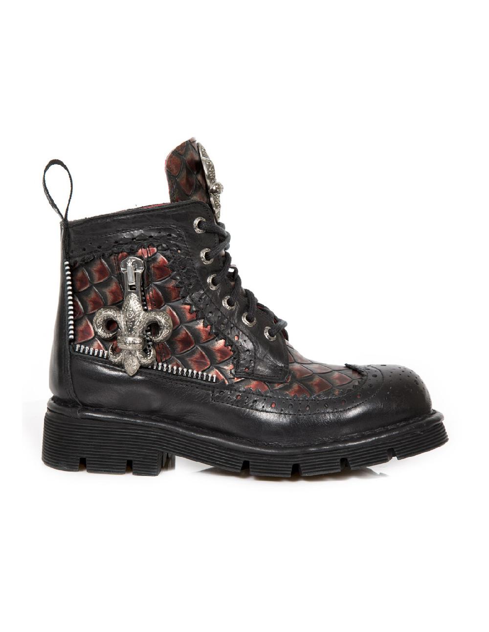 New Rock BOOT METALLIC M-MILI121-C1